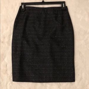 NWOT Tahari ASL Black tweed skirt